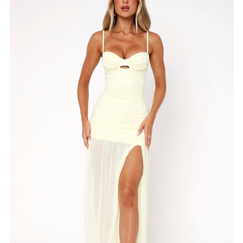 Elegant Cream Maxi Dress